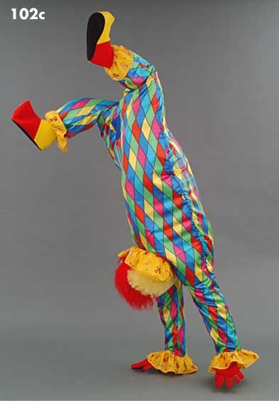 Mascotte clown in ruitjespak-30