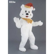 Mascotte ijsbeer met hoed en sjaal-10