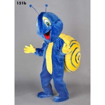 Mascotte blauwe slak-10