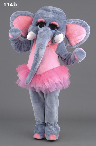 Mascotte olifant in tutu-315