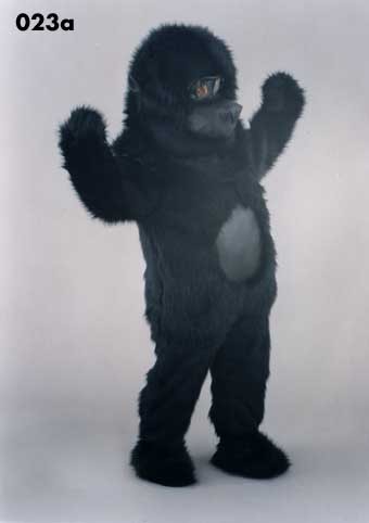 Mascotte zwarte gorilla-30