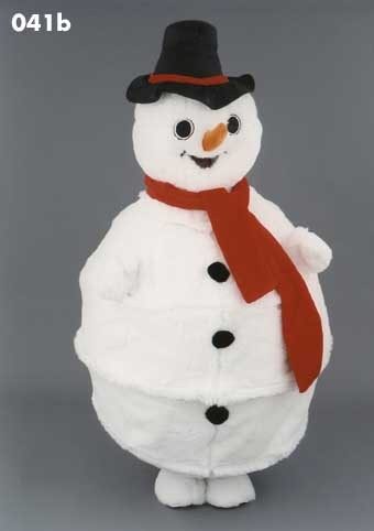 Mascotte aangeklede sneeuwpop-313