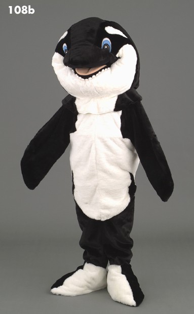 Mascotte lachende orca-316