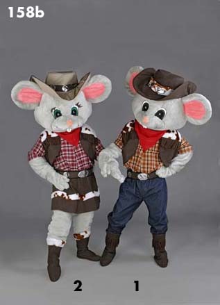 Mascotte cowboy muis-30