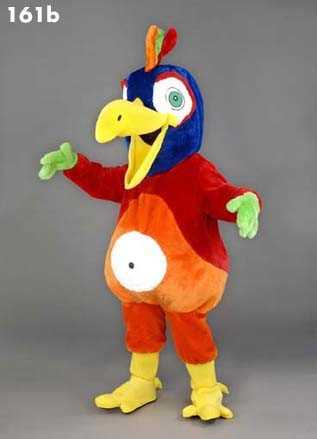 Mascotte kleurrijke papegaai-30