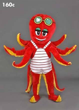 Mascotte rode octopus-30