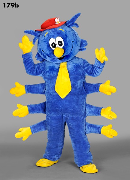 Mascotte blauwe duizendpoot-30