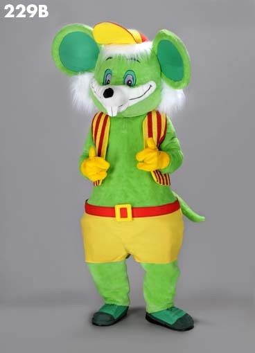 Mascotte groene muis-30