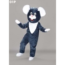 Mascotte blauw met witte muis-10