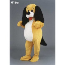 Mascotte vrolijke lichtbruine hond-10
