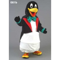 Mascotte pinguïn in pak-10