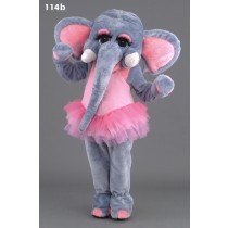 Mascotte olifant in tutu-10