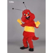 Mascotte rood gele rups-10