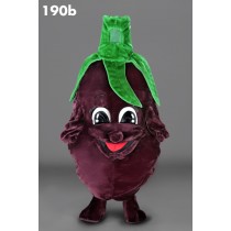 Mascotte vrolijke aubergine-10