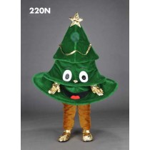 Mascotte kerstboom met gezicht-10