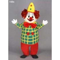 Mascotte vrolijke clown rood haar-10