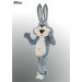 Mascotte grijs wit konijn-018